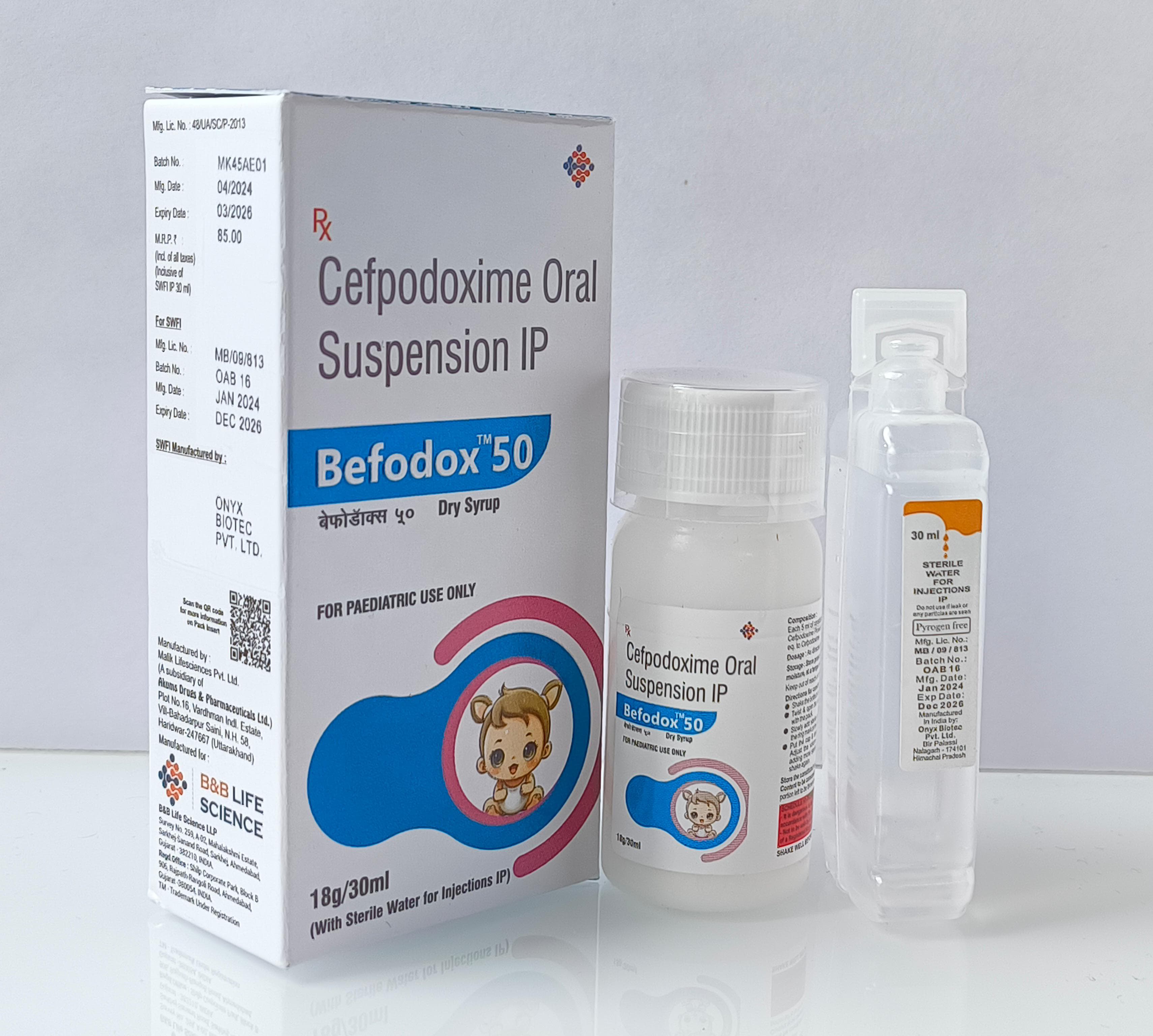 Befodox-50 Dry Syrups
